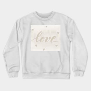 Valentine's Day Watercolor Love – white Crewneck Sweatshirt